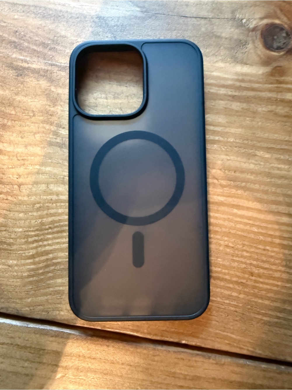 iPhone 15 Pro Clear MagSafe-Compatible Phone Case in Black